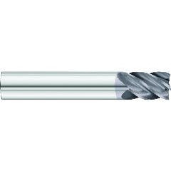 5/16 x 5/16 x 7/8 x 2-1/2 OAL .020 C/R 5 Flute Carbide End Mill - Round Shank-AlCrN Coated - Industrial Tool & Supply