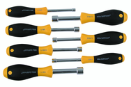 7 Piece - 3/16 - 1/2 - SoftFinish® Cushion Grip Nut Driver Hollow Shaft Set - Industrial Tool & Supply