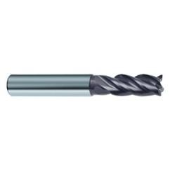 12mm Dia. - 93mm OAL - 3 FL Variable Helix Bright Carbide End Mill - Industrial Tool & Supply