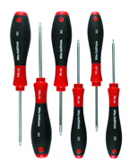 6 Piece - T6; T7; T8; T9; T10; T15 - Torx SoftFinish® Cushion Grip Screwdriver Set - Industrial Tool & Supply