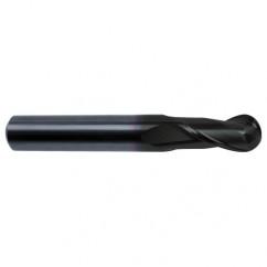 7/16" Dia. - 2-3/4 OAL - 30 Helix Super-A CBD Ball Nose EM - 2 FL - Industrial Tool & Supply