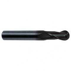 7/16" Dia. - 2-3/4 OAL - 30 Helix Super-A CBD Ball Nose EM - 2 FL - Industrial Tool & Supply