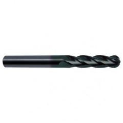 5/8" Dia. - 6 OAL - 30 Helix Super-A CBD Ball Nose EM - 4 FL - Industrial Tool & Supply