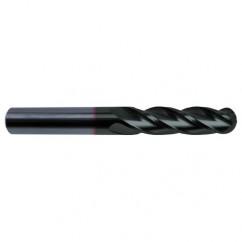 1/2" Dia. - 4-1/2" OAL - 30 Helix Super-A CBD Ball Nose EM - 4 FL - Industrial Tool & Supply