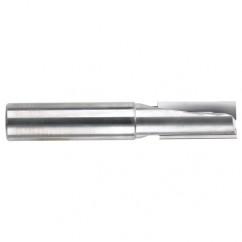 1/4" Dia. - 2-1/2" OAL - 2 FL Straight FL Bright Carbide End Mill - Industrial Tool & Supply