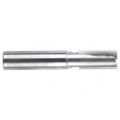 1/4" Dia. - 2-1/2" OAL - 2 FL Straight FL Bright Carbide End Mill - Industrial Tool & Supply