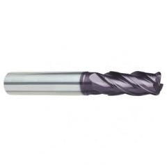 7/16" Dia. - 2-3/4" OAL - 4 FL Variable Helix Super-A Carbide End Mill - Industrial Tool & Supply