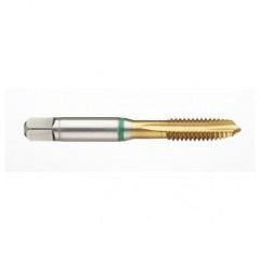 1-1/8-7 2B -Flute Cobalt Green Ring Spiral Point Plug Tap-TiN - Industrial Tool & Supply