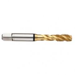 4-48 2B 2-Flute Cobalt Black Ring Semi-Bottoming 45 degree Spiral Flute Tap-TiN - Industrial Tool & Supply