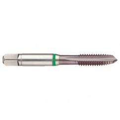 M24x3.0 6H -Flute Cobalt Green Ring Spiral Point Plug Tap-TiCN - Industrial Tool & Supply