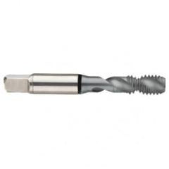 M12x1.75 6H 2-Flute Cobalt Black Ring Semi-Bottoming 45 degree Spiral Flute Tap-MolyGlide - Industrial Tool & Supply