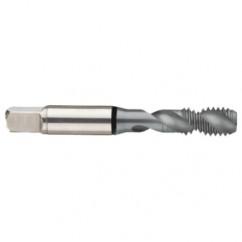 M10x1.5 6H 2-Flute Cobalt Black Ring Semi-Bottoming 45 degree Spiral Flute Tap-MolyGlide - Industrial Tool & Supply