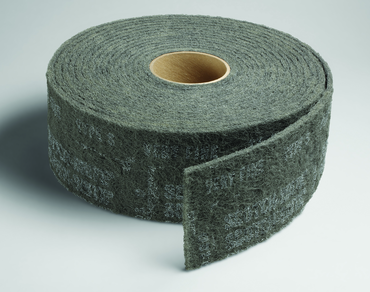 4'' x 30 ft. - Grade S Very Fine Grit - Scotch-Brite Clean & Finish Non Woven Abrasive Roll - Industrial Tool & Supply