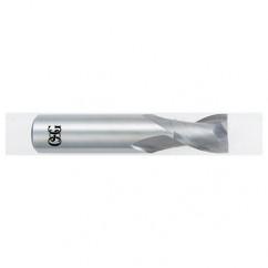3/8 Dia. x 2 Overall Length 2-Flute Square End Solid Carbide SE End Mill-Round Shank-Center Cutting-Uncoated - Industrial Tool & Supply