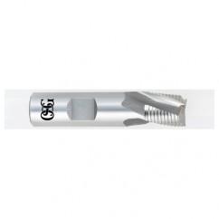 1 x 3/4 x 1 x 3-1/2 3 Fl HSS-CO Roughing Center Cutting End Mill -  Bright - Industrial Tool & Supply