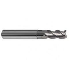 3/8" Dia. - 2-1/2" OAL - 3 FL Variable Helix Bright Carbide End Mill - Industrial Tool & Supply