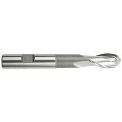 1/8" Dia. - 2-3/8" OAL; Cobalt-Bright - Ball Nose Extension SE EM - 2 FL - Industrial Tool & Supply