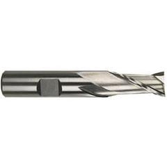 5/8 Dia. x 3-7/16 Overall Length 2-Flute Square End M-42 Cobalt SE End Mill-Round Shank-Center Cut-Uncoated - Industrial Tool & Supply