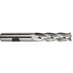 1-1/4 Dia. x 6-1/2 Overall Length 4-Flute Square End High Speed Steel SE End Mill-Round Shank-Center Cut-Uncoated - Industrial Tool & Supply