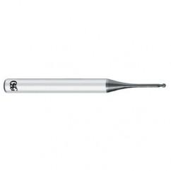 0.5mm x 4mm x 0.4mm x 45mm 2Fl Carbide Ball OSG EXOCARB® WXS® End Mill-WXS - Industrial Tool & Supply