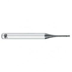 0.3mm x 4mm x 0.24mm x 45mm 2Fl Carbide Ball OSG EXOCARB® WXS® End Mill-WXS - Industrial Tool & Supply