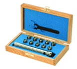 1/2" SH; 4" Projection - Straight Shank Mini Collet Chuck Set - Industrial Tool & Supply