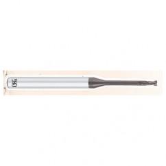 1.5mm Dia. - 50mm OAL - 0.3mm CR-Carbide - HP End Mill-2 FL - Industrial Tool & Supply