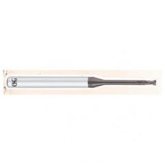 .8mm Dia. - 50mm OAL - .2mm CR-Carbide - HP End Mill-2 FL - Industrial Tool & Supply
