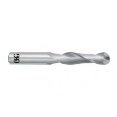 1/4" Dia. - 3" OAL - Bright CBD - Ball End SE EM - 2 FL - Industrial Tool & Supply