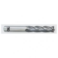 1/2 Dia. x 4 Overall Length 4-Flute Square End Solid Carbide SE End Mill-Round Shank-Center Cutting-Uncoated - Industrial Tool & Supply