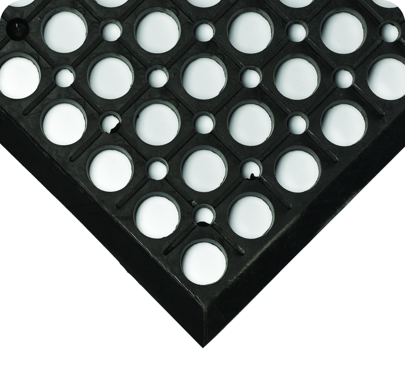 WorkRite Floor Mat - 3' x 5' x 1/2" Thick - (Black Grease-Resistant) - Industrial Tool & Supply