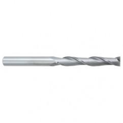 1/4 Dia. x 4 Overall Length 2-Flute Square End Solid Carbide SE End Mill-Round Shank-Center Cutting-Uncoated - Industrial Tool & Supply