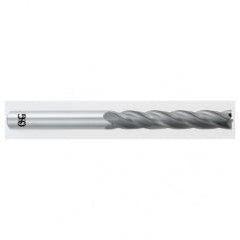 1/2 Dia. x 6 Overall Length 4-Flute Square End Solid Carbide SE End Mill-Round Shank-Center Cutting-Uncoated - Industrial Tool & Supply