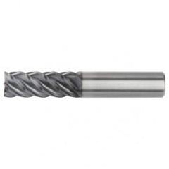 1/8x1/8x1/2x1-1/2 5FL Square Carbide End Mill-Round Shank-AlTiN - Industrial Tool & Supply