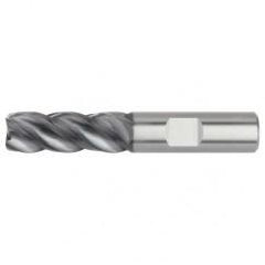 1/2x1/2x1-1/4x3 .090R 4FL Carbide End Mill-Weldon Shank-AlTiN - Industrial Tool & Supply
