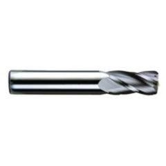 3/4 Dia. x 4 Overall Length 4-Flute .060 C/R Solid Carbide SE End Mill-Round Shank-Center Cut-AlTiN - Industrial Tool & Supply