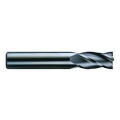 3/8 Dia. x 2 Overall Length 4-Flute Square End Solid Carbide SE End Mill-Round Shank-Center Cut-TiCN - Industrial Tool & Supply