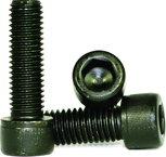 M10 - 1.50 x 25mm - Black Finish Heat Treated Alloy Steel - Cap Screws - Socket Head - Industrial Tool & Supply