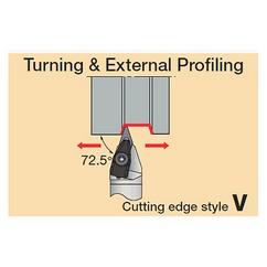 CVVNN2525M1607-RD - Turning Toolholder - Industrial Tool & Supply
