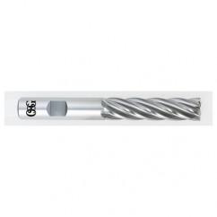 1/2 Dia. x 4 Overall Length 4-Flute Square End HSS-CO SE End Mill-Round Shank-Center Cutting-Uncoated - Industrial Tool & Supply