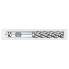 1/2 Dia. x 4 Overall Length 4-Flute Square End HSS-CO SE End Mill-Round Shank-Center Cutting-Uncoated - Industrial Tool & Supply