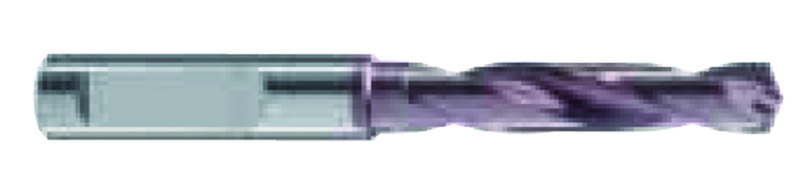 10.5mm Dia. - Carbide HP 3XD Drill-140Â° Point-Coolant-Firex-Notch Shank - Industrial Tool & Supply
