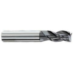 5/8" Dia. - 1-1/4" LOC - 3-1/2" OAL - .030-.035 Radius 3 FL Carbide S/E HP End Mill-AlTiN - Industrial Tool & Supply