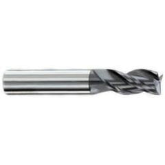 5/8" Dia. - 1-1/4" LOC - 3-1/2" OAL - .030-.035 Radius 3 FL Carbide S/E HP End Mill-AlTiN - Industrial Tool & Supply
