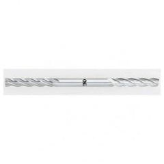 3/16 x 3/16 x 1 x 3-3/8 4 Fl HSS-CO Square Center Cutting End Mill - Bright - Industrial Tool & Supply