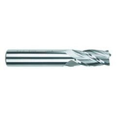 9/16 Dia. x 3-1/2 Overall Length 4-Flute Square End Solid Carbide SE End Mill-Round Shank-Center Cut-Uncoated - Industrial Tool & Supply
