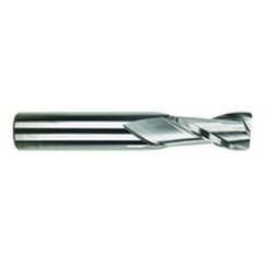 1/2 Dia. x 3 Overall Length 2-Flute Square End Solid Carbide SE End Mill-Round Shank-Center Cut-Uncoated - Industrial Tool & Supply