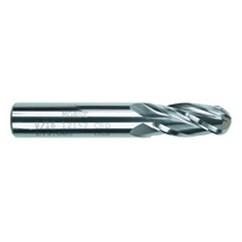 6mm Dia. - 64mm OAL - Solid CBD - TiAlN - Ball Nose SE EM - 4 FL - Industrial Tool & Supply