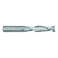 1/4 Dia. x 3 Overall Length 2-Flute Square End Solid Carbide SE End Mill-Round Shank-Center Cut-Uncoated - Industrial Tool & Supply