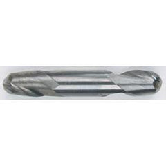 7/32 Dia. - 2-1/2 OAL - Solid Carbide - Bright - Ball Nose DE EM-2 FL - Industrial Tool & Supply
